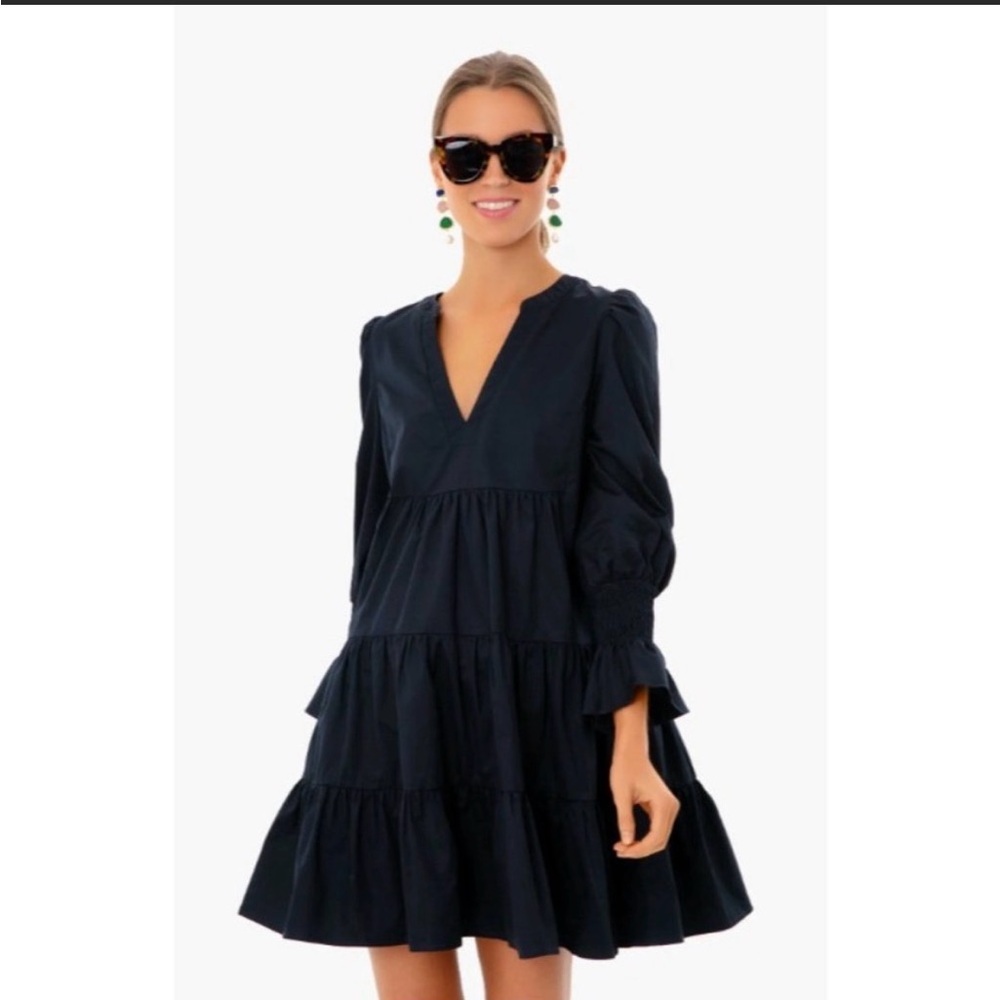Tuckernuck/Pomander Place Navy Cotton Poplin Kenzo Dress